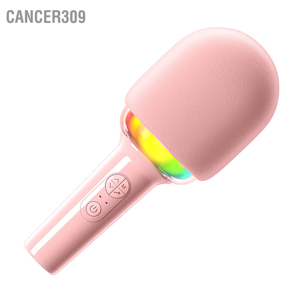 cancer309-ไมโครโฟนร้องเพลงไร้สาย-bluetooth-stable-microphone-sound-ไมโครโฟนพกพาแบบพกพาในตัวสำหรับใช้ในบ้าน