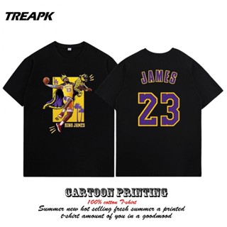 เลขที่ Lakers James เสื้อกีฬาบาสเก็ตบอล ขนาดใหญ่ 23 Jersey เหมาะกับฤดูใบไม้ผลิ และฤดูร้อน สําหรับผู้ชาย และผู้หญิง