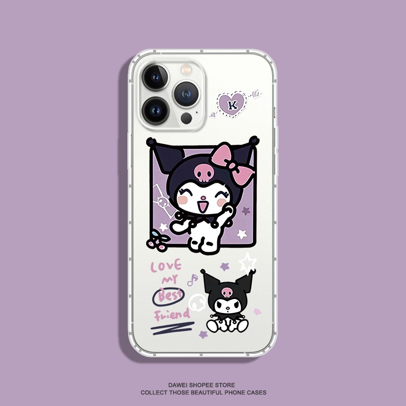 เคสซิลิโคนนิ่ม-แบบใส-ลายการ์ตูน-melody-kuromi-น่ารัก-สําหรับ-เคสไอโฟน-case-iphone-13-14-pro-max-12-mini-11-pro-xs-max-xr-x-6s-7-8-plus-se2020-เคสใส