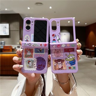 เคสโทรศัพท์มือถือ PC แข็ง กันกระแทก ลายการ์ตูน Toy story น่ารัก สร้างสรรค์ สําหรับ Oppo Find N2 Flip Case 3in1