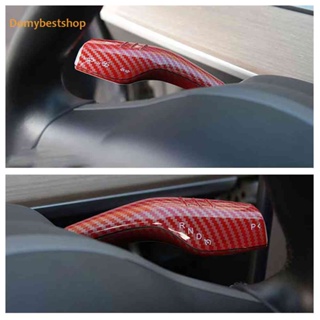 [Domybestshop.th] แผ่นครอบป้องกันคันเกียร์ ภายในรถยนต์ สําหรับ Tesla Model 3/Y 2 ชิ้น