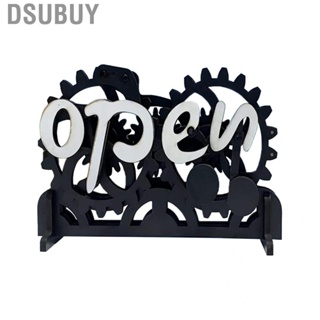 Dsubuy [Andre Online] open-closed gear brake and fun typography Open Closed Haguruma Wooden Craft (Black)
