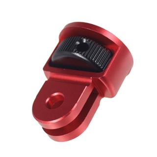 1/4 นิ้ว 360 องศา Red Black อะแดปเตอร์ขาตั้งกล้องอลูมิเนียม for GoPro / SJCAM / Xiaomi / Insta360 / action camera