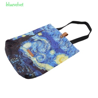 Bluevelvet กระเป๋าช้อปปิ้ง กันน้ํา ลายดอกทานตะวัน มีชื่อเสียงระดับโลก