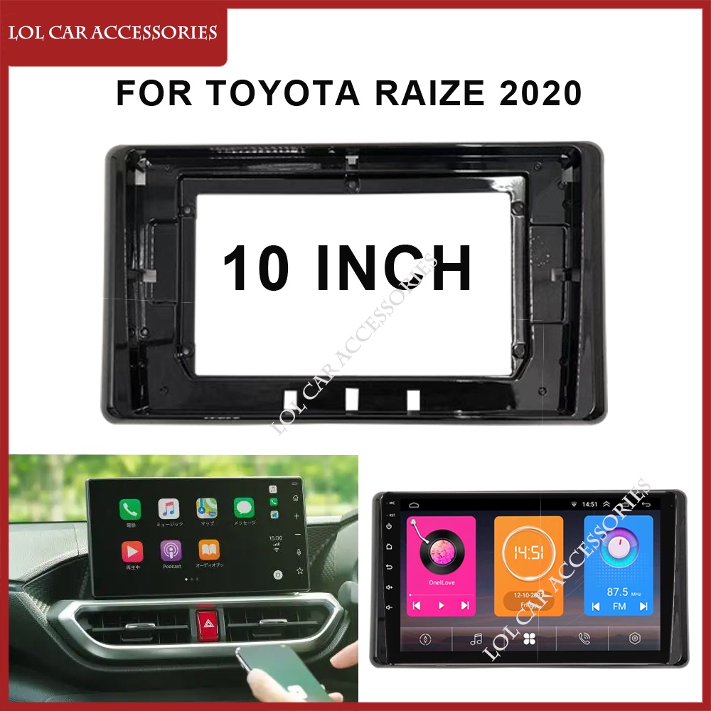 กรอบแผงวิทยุรถยนต์-10-นิ้ว-สําหรับ-toyota-raize-2020-head-unit-2-din-dvd-gps-mp5-android