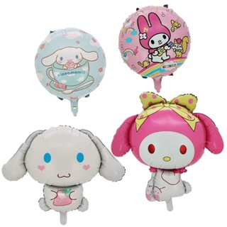 ลูกโป่งฟอยล์ ลาย Sanrio Kuromi My Melody Cinnamoroll สําหรับตกแต่งปาร์ตี้วันเกิดเด็ก