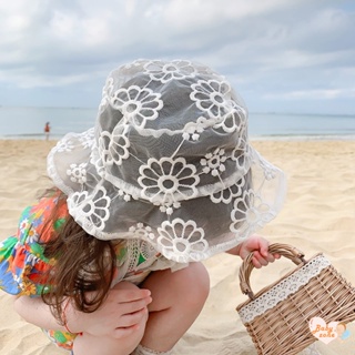 หมวกบักเก็ต หมวกชายหาด ตาข่าย ระบายอากาศ น่ารัก ฤดูร้อน สําหรับเด็กวัยหัดเดิน เด็กผู้ชาย และเด็กผู้หญิง