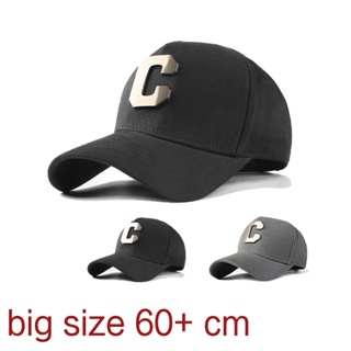 หมวกเบสบอล ป้องกันแดด ขนาดใหญ่ สไตล์ฮิปฮอป สําหรับผู้ชาย ไซซ์ 58-62 ซม.