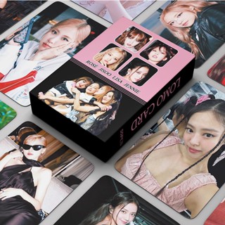 BLACKPINK การ์ด โปสการ์ด LISA JENNIE JISOO ROSE KPOP LOMO Card 55 ชิ้น/กล่อง