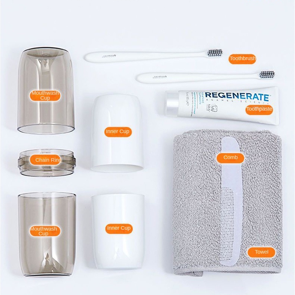 travel-storage-cup-travel-portable-brushing-cup-household-cylinder-toothbrush-storage-box-travel-family-wash-set-ดอกไม้