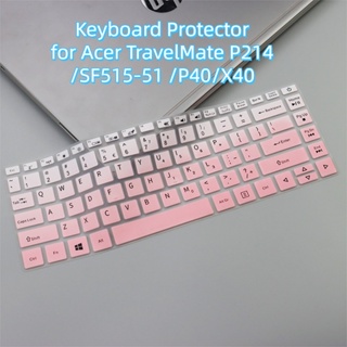 ฟิล์มป้องกันคีย์บอร์ด สําหรับ Acer TravelMate P214 SF515-51 14 นิ้ว Acer P40 X40