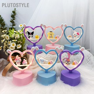  PLUTOSTYLE โต๊ะไฟกลางคืนป้องกันดวงตาหูกระต่ายน่ารักตกแต่งข้างโคมไฟสำหรับหอพักห้องเด็กเนอสเซอรี่