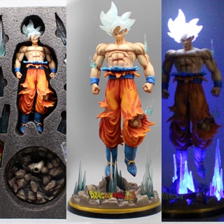 โมเดลฟิกเกอร์ Dragon Ball Ultra Instinct Son Goku Illuminable GK ขนาด 32 ซม. ของเล่นสําหรับเด็ก