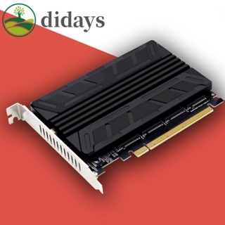 อะแดปเตอร์แปลงฮาร์ดไดรฟ์ M.2 NVMe SSD เป็น PCIE X16M 4 พอร์ต