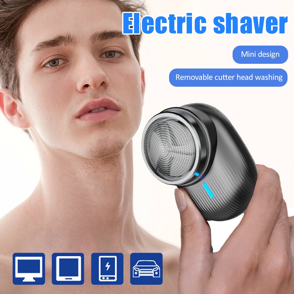 julystar-face-men-electric-travel-เครื่องโกนหนวดขนาดเล็กแบบชาร์จกันน้ำมีดโกนพกพาขนาดเล็ก-beard-trimmer-การโกนเสียงรบกวนต่ำ