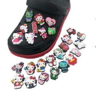 จี้การ์ตูน Hello Kitty Jibbitz น่ารัก เครื่องประดับ สําหรับผู้ชาย ตกแต่งรองเท้า Crocs