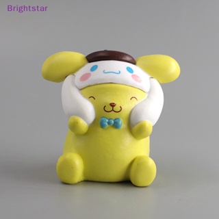 Brightstar โมเดลตุ๊กตา Hello Kitty Mymelody Cinnamoroll Pompom Purin Pochacco สําหรับตกแต่ง