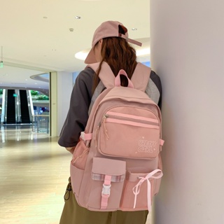 【พร้อมส่ง】กระเป๋าเป้สะพายหลัง ความจุขนาดใหญ่ สไตล์เกาหลี และญี่ปุ่น สําหรับนักเรียนหญิง และนักเรียนมัธยมปลาย