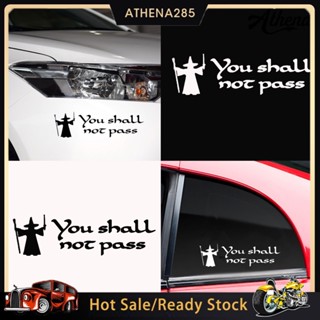 [COD]➤สติกเกอร์ ลายตัวอักษร You Shall Not Pass สําหรับตกแต่งรถยนต์ รถบรรทุก