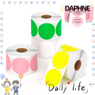 Daphne สติกเกอร์ความร้อน วงกลม หลากสี สําหรับการออกแบบโลโก้ DIY