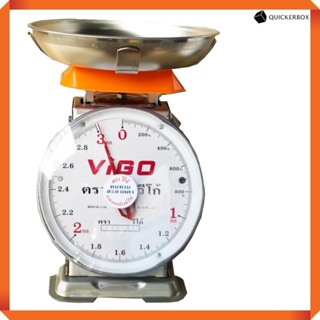 Premium Scales 3KG Round ตาชั่ง VIGO แสตนเลสแท้ 3 กิโล จานกลม