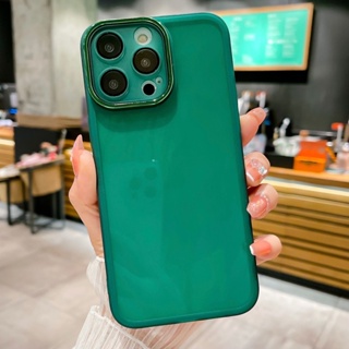 เคสซิลิโคนใส แบบนิ่ม เนื้อแมตต์ ป้องกันเลนส์กล้อง สําหรับ Iphone 15 14 Pro Max Apple Iphone 15 Plus