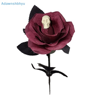 Adhyu ดอกกุหลาบประดิษฐ์ สีดํา สําหรับแต่งคอสเพลย์ฮาโลวีน