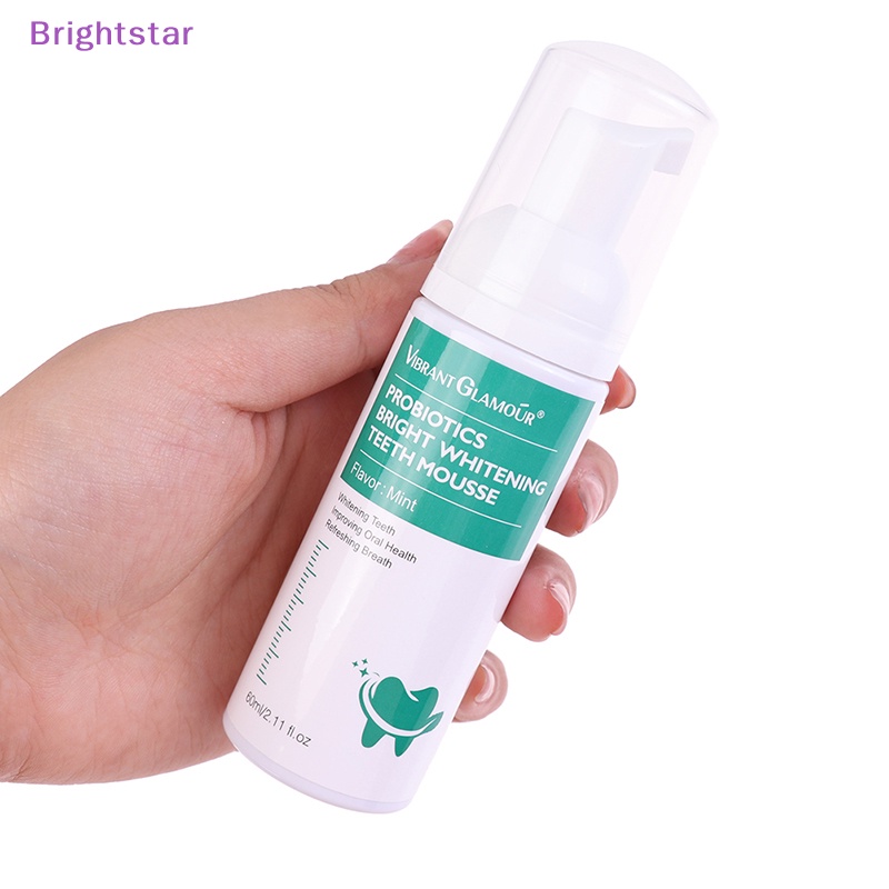 brightstar-ใหม่-มูสไวท์เทนนิ่งทําความสะอาดฟัน-ขจัดคราบพลัค-ลมหายใจสดชื่น