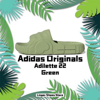 Adidas Originals Adilette 22 "Green" Slippers รองเท้าแตะ GX6946