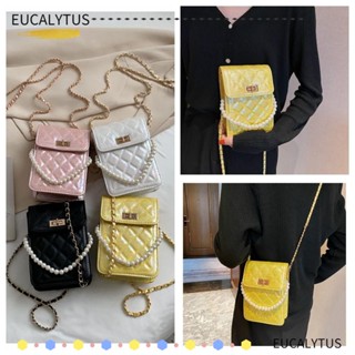 Eutus กระเป๋าสะพายข้าง ใส่โทรศัพท์มือถือ ขนาดเล็ก มีตัวล็อก สําหรับผู้หญิง