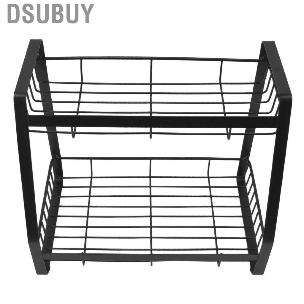 dsubuy-2-layers-integrated-seasoning-rack-large-storage-space-black-all-in-1-design-metal-spice-for-bathroom-kitchen