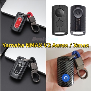 เคสรีโมตกุญแจรถยนต์ สําหรับ Yamaha NMAX v2 Yamaha Aerox XMAX NVX NMAX Aerox S Y16ZR NMAX Sniper NVX155 AEROX155 XMAX300 QBIX