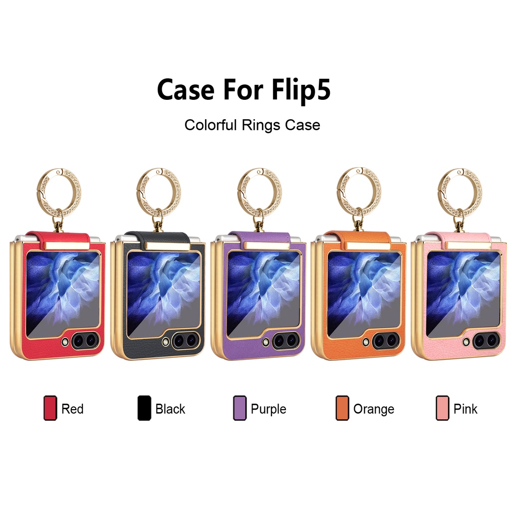 เคสโทรศัพท์มือถือ-กันกระแทก-พร้อมแหวนขาตั้ง-สําหรับ-samsung-galaxy-z-flip5-z-flip5-flip-z-5