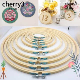 Cherry3 สะดึงไม้ไผ่ ทรงกลม ปักลาย Diy