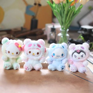 SANRIO ตุ๊กตาแพนด้าไล่โทนสี Kuromi Melody Kitty Cinnamoroll ของเล่นสําหรับเด็ก