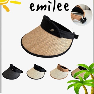 Emilee หมวกกันแดด แบบพกพา เหมาะกับเดินชายหาด แฟชั่นฤดูร้อน