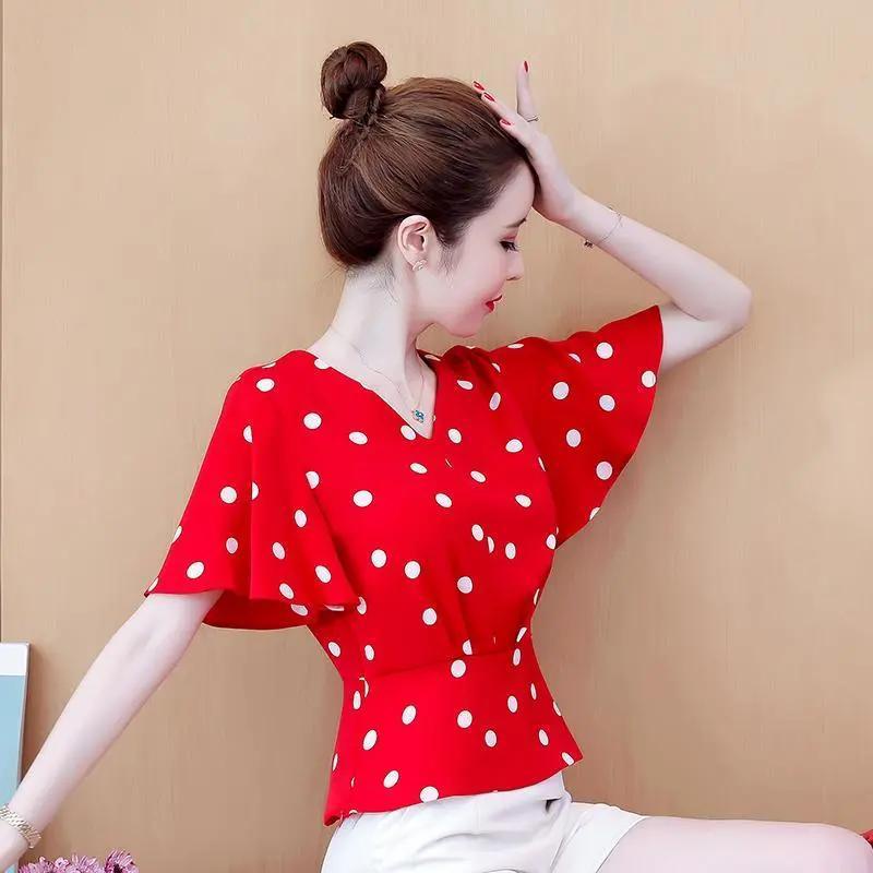 เสื้อเชิ้ตแขนสั้น-เข้ารูป-ขนาดเล็ก-แฟชั่นฤดูร้อน-สไตล์แฟรี่-สําหรับผู้หญิง-jqdz