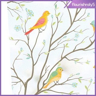 [Flourishroly5] ฟิล์มติดหน้าต่าง รูปนก สําหรับห้องน้ํา ออฟฟิศ