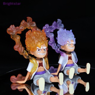 Brightstar ใหม่ ฟิกเกอร์อนิเมะ One Piece Luffy Gear 5 Sun God Nika Luffy 10 ซม.