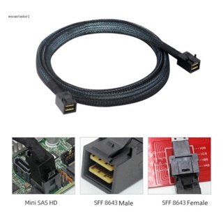 ✿ สายเคเบิ้ลเชื่อมต่อ SFF-8643 เป็น SFF- 8643 ความละเอียดสูง ขนาดเล็ก