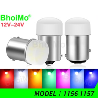 Bhoimo 9SMD DC12V แฟลช LED 1156 P21W BA15S ไฟเลี้ยว ไฟตัดหมอก ไฟเลี้ยว ไฟท้าย ไฟเบรก DRL DC24V 3014 1157 P21/5W BAY15D สําหรับจอดรถ รถจักรยานยนต์