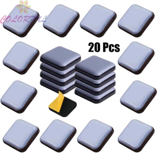 【COLORFUL】Protect Your Floors with Furniture Sliders Self Adhesive Glides (Blue 20 Pieces)