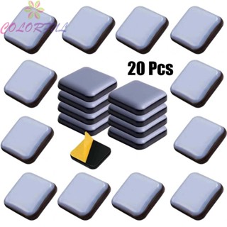 【COLORFUL】Protect Your Floors with Furniture Sliders Self Adhesive Glides (Blue 20 Pieces)