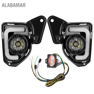 ALABAMAR 12V LED DRL Daytime Running Lights ไฟตัดหมอก 6000K - 6500K เหมาะสำหรับ Hiace 2014-2018