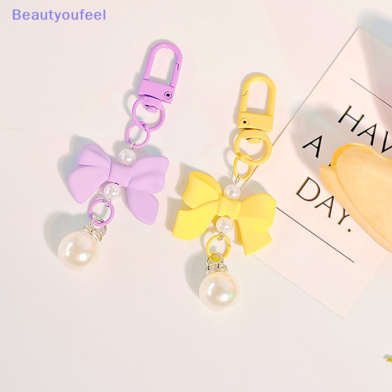 beautyoufeel-พวงกุญแจ-จี้โบว์-สีแคนดี้-แฟชั่น-y2k-สําหรับห้อยกระเป๋าถือ