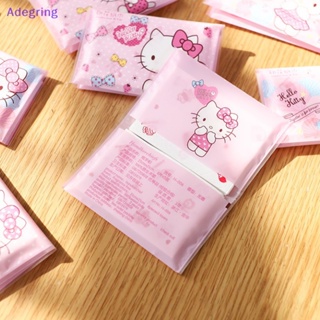[Adegring] กระดาษทิชชู่ ผ้าขนหนู พิมพ์ลายการ์ตูน Hello Kitty Kawaii Sanrio น่ารัก แบบพกพา สําหรับเด็กผู้หญิง 2023
