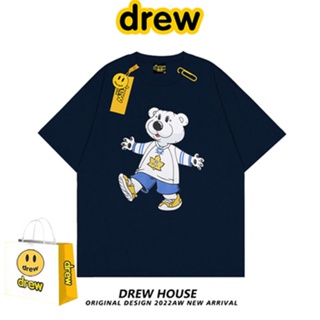 A2/DREW HOUSE หมีน้อยพันธุ์ใหม่ หมีน้อยสไตล์ FOG สตรีทสไตล์อเมริกันไฮเอนด์ เดรสสั้นคอกลม BFF