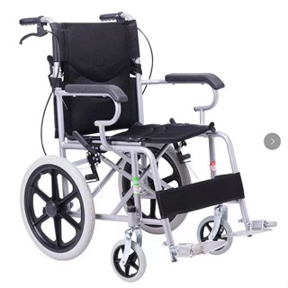 วีลแชร์ wheelchair พร้อมส่ง รถเข็น เก้าอี้วีลแชร์แบบพับเก็บได้แบบง่ายๆ เก้าอี้คนพิการและผู้ป่วย ใช้ในบ้านและนอกบ้าน รถเข