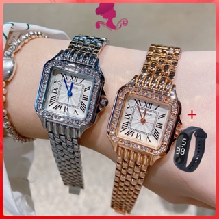 [C.A.R.T.I.E.R] นาฬิกาข้อมือผู้หญิง นาฬิกาข้อมือควอตซ์ลําลอง ทรงสี่เหลี่ยม กันน้ํา เหมาะกับใส่ทํางาน แฟชั่นคลาสสิก สําหรับสตรี watch