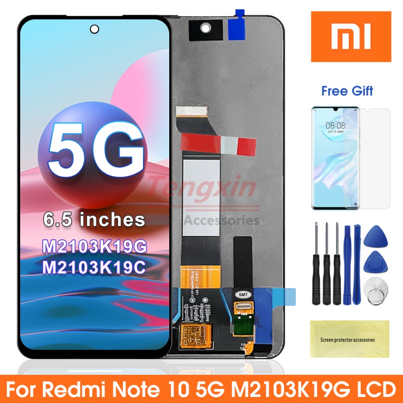 หน้าจอสัมผัสดิจิทัล-lcd-6-5-นิ้ว-พร้อมกรอบ-สําหรับ-xiaomi-redmi-note-10-5g-redmi-note-10-5g-m2103k19g-m2103k19c